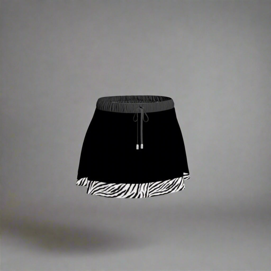 Zebra Hot short skirt