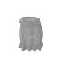back of skirt grey smoke flounce