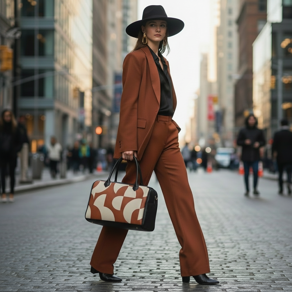 Bag with graphic pattern