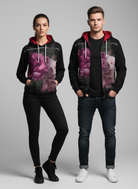 New Floral Tartan Unisex Hoodie floral tartan print recycled woven 100% poly OEKO certified zipper or pullover option