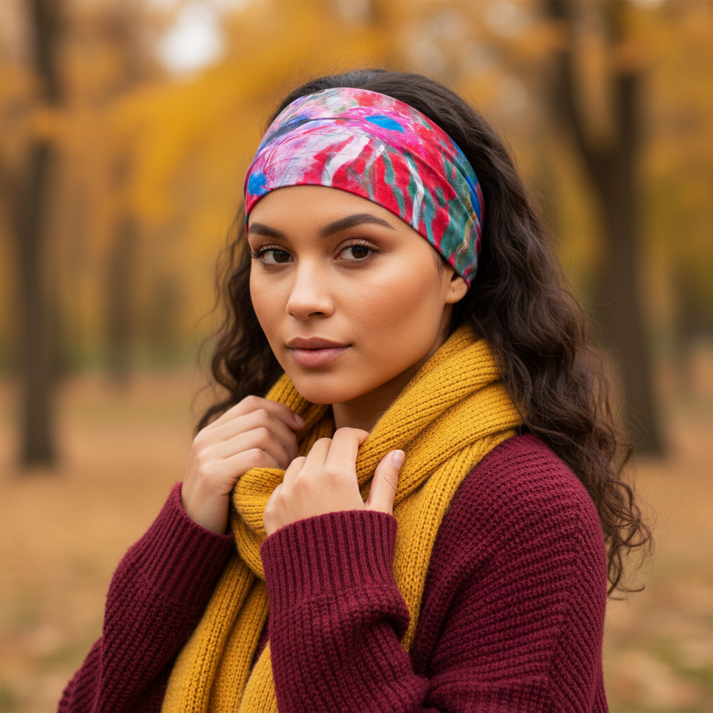 Bird of Paradise Neck and Headband  - FABA Collection