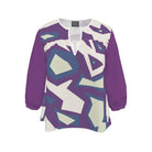 mauve geo sweetheart blouse