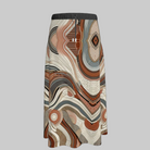 Patterned skirt on a gray background