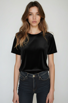 model-velour-Deep_Black_Loose_Tee