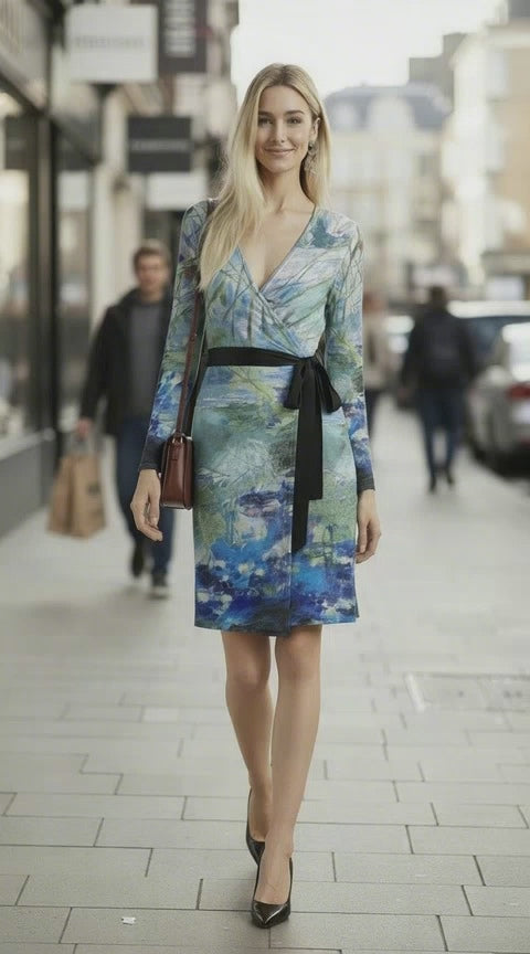 Secret Life  Wrap Dress Short or At-the-Knee - FABA