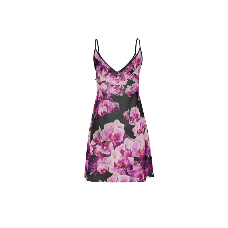 Aloha Short Silk Slip Dress-FABA Collection 