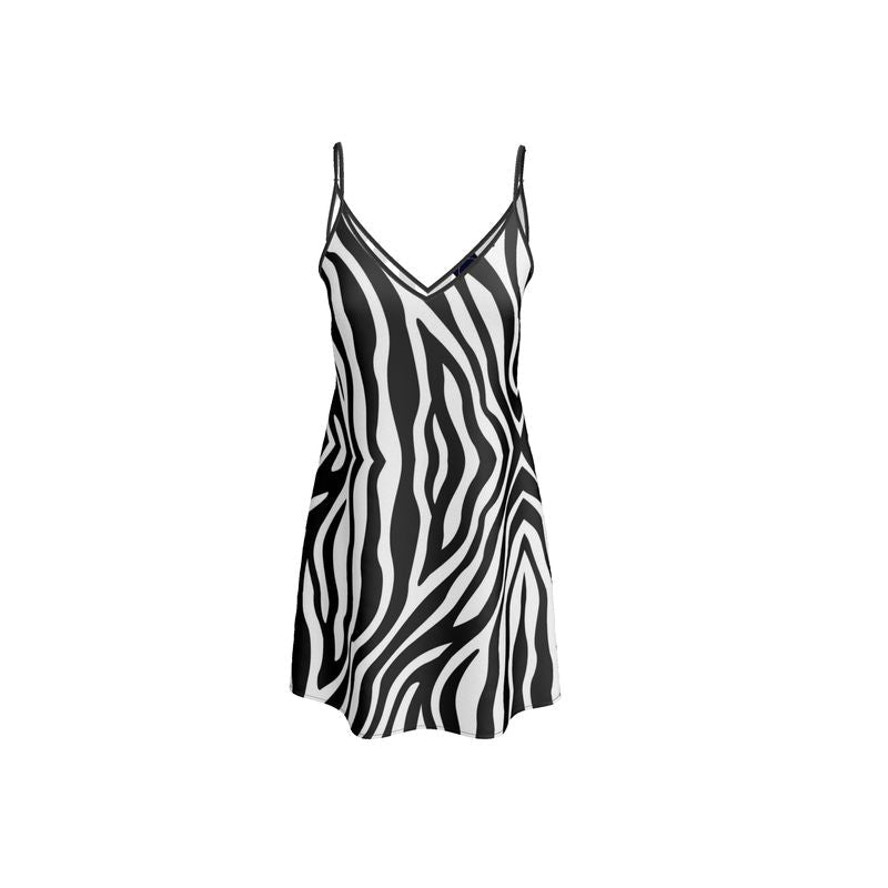 Short Slip Dress Zebra-FABA Collection 