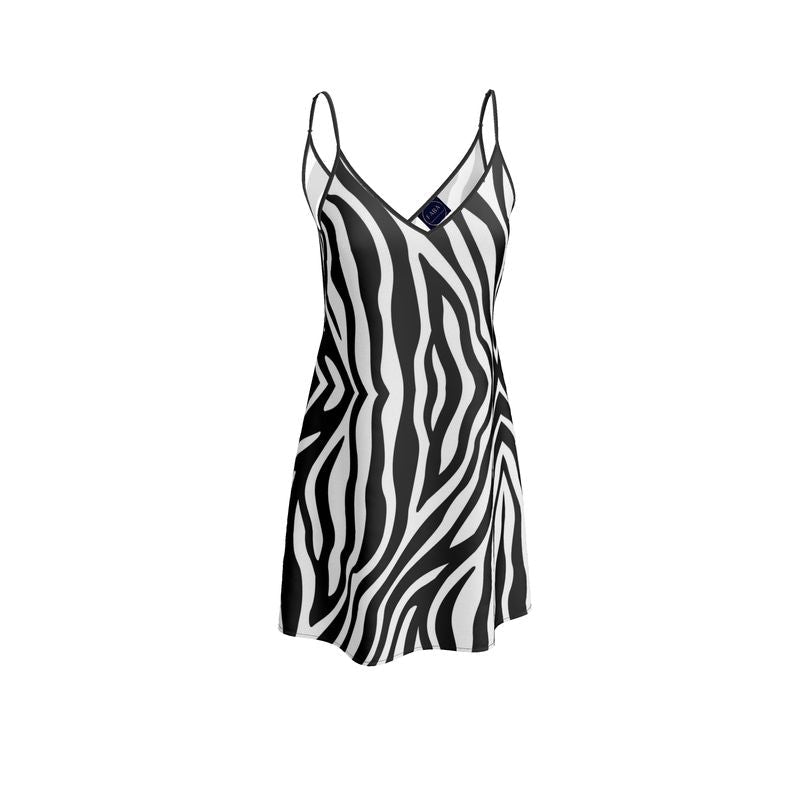 Short Slip Dress Zebra-FABA Collection 