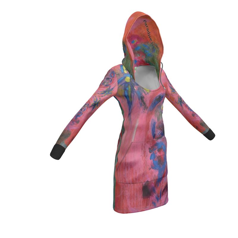 Eco-Friendly Hoodie Dress Bird of Paradise-FABA Collection 