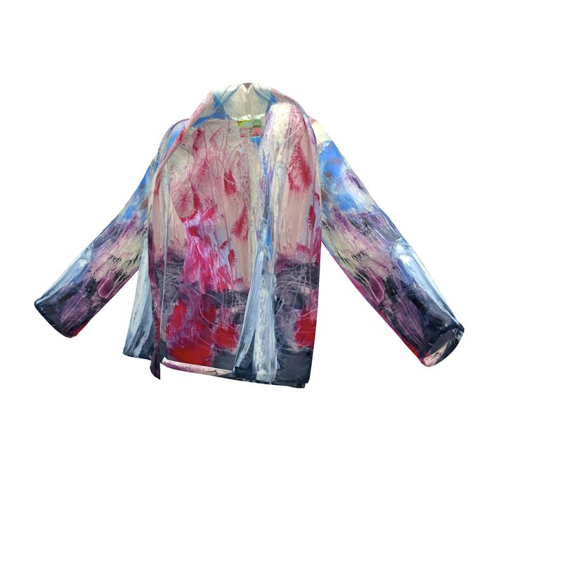 Velvet Wrap Blazer Abstract Sailing-FABA Collection 