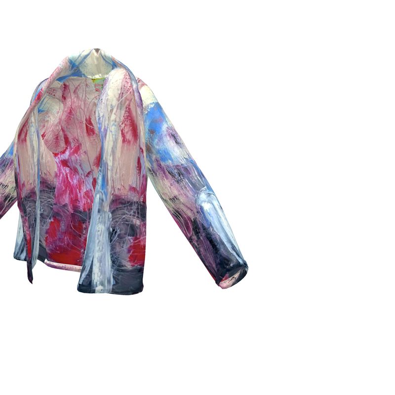 Velvet Wrap Blazer Abstract Sailing-FABA Collection 