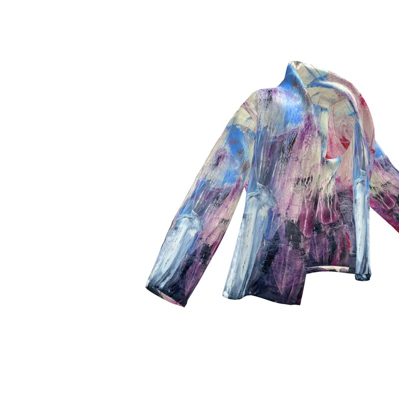 Velvet Wrap Blazer Abstract Sailing-FABA Collection 