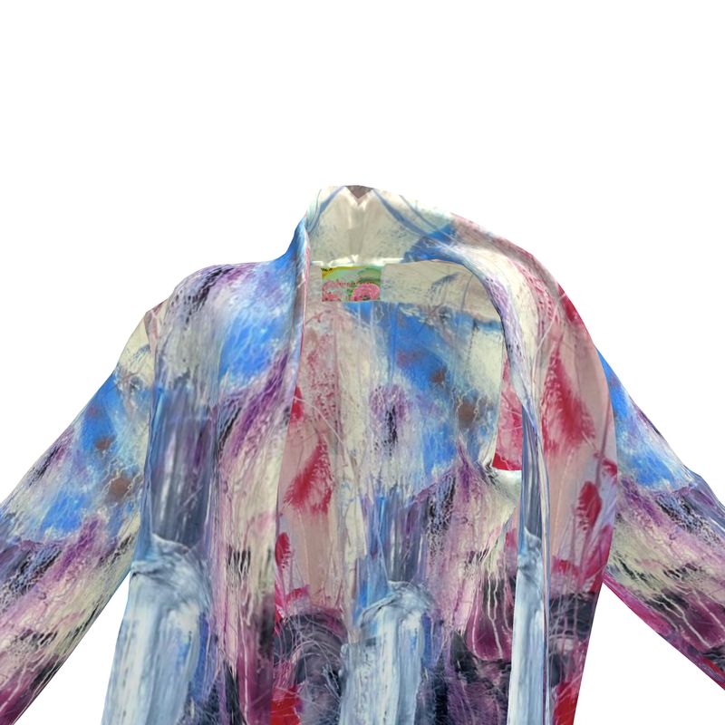 Velvet Wrap Blazer Abstract Sailing-FABA Collection 