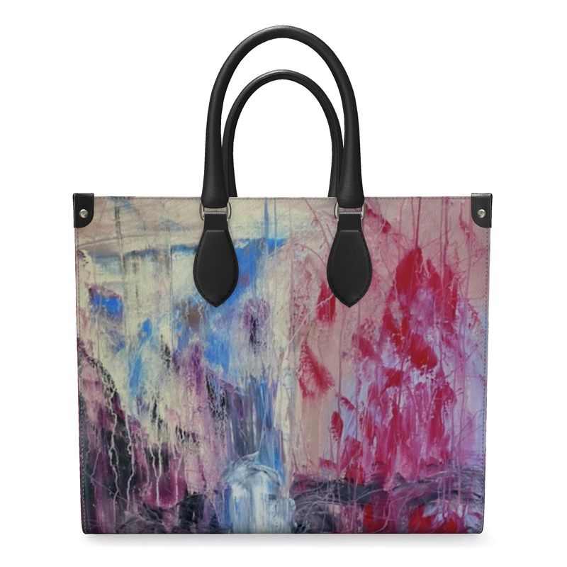 Handcrafted Leather Shopper Bag Abstract Sailing-FABA Collection 