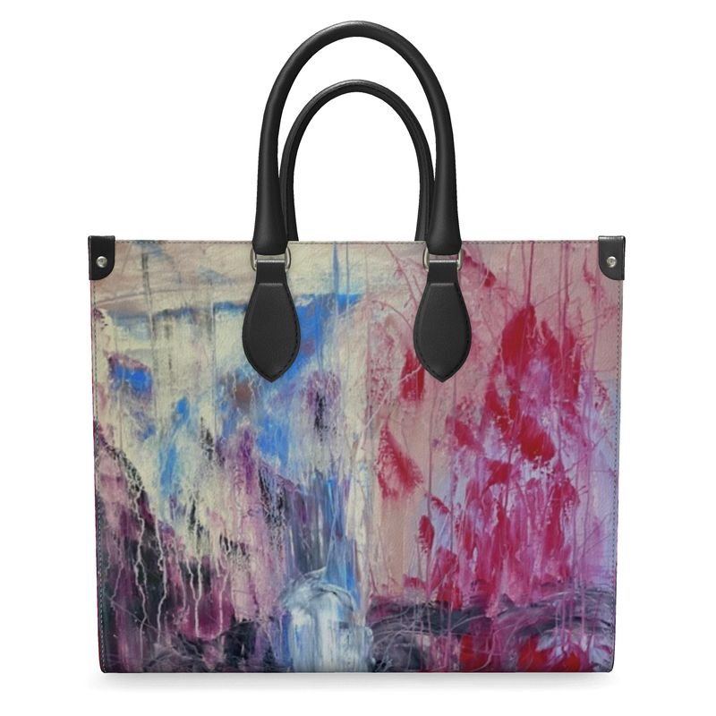 Handcrafted Leather Shopper Bag Abstract Sailing-FABA Collection 