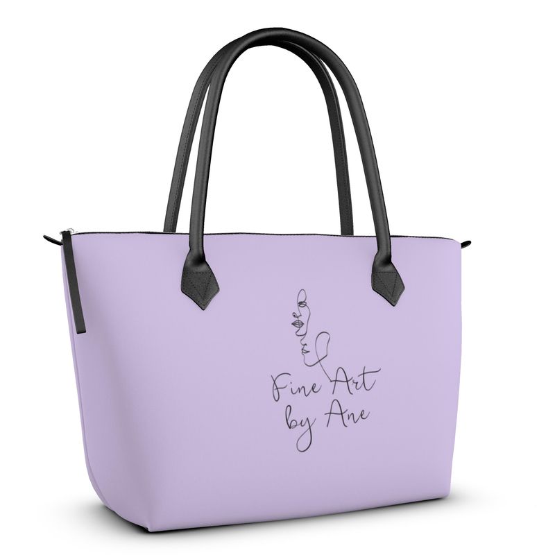 ZipTop Handcrafted Handbag Periwinkle-FABA Collection 