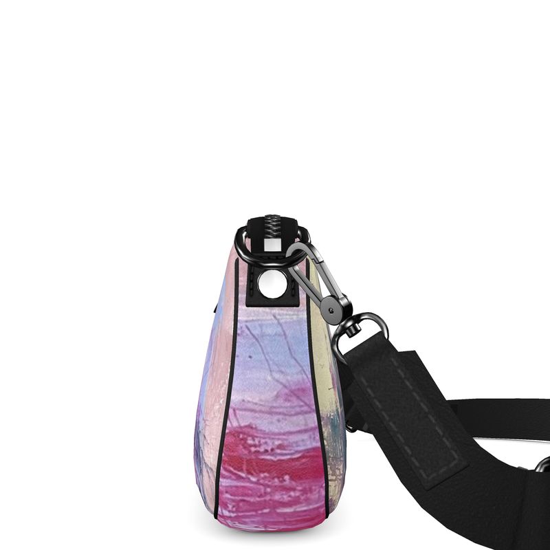 Baguette Leather Bag Abstract Sailing-FABA Collection 