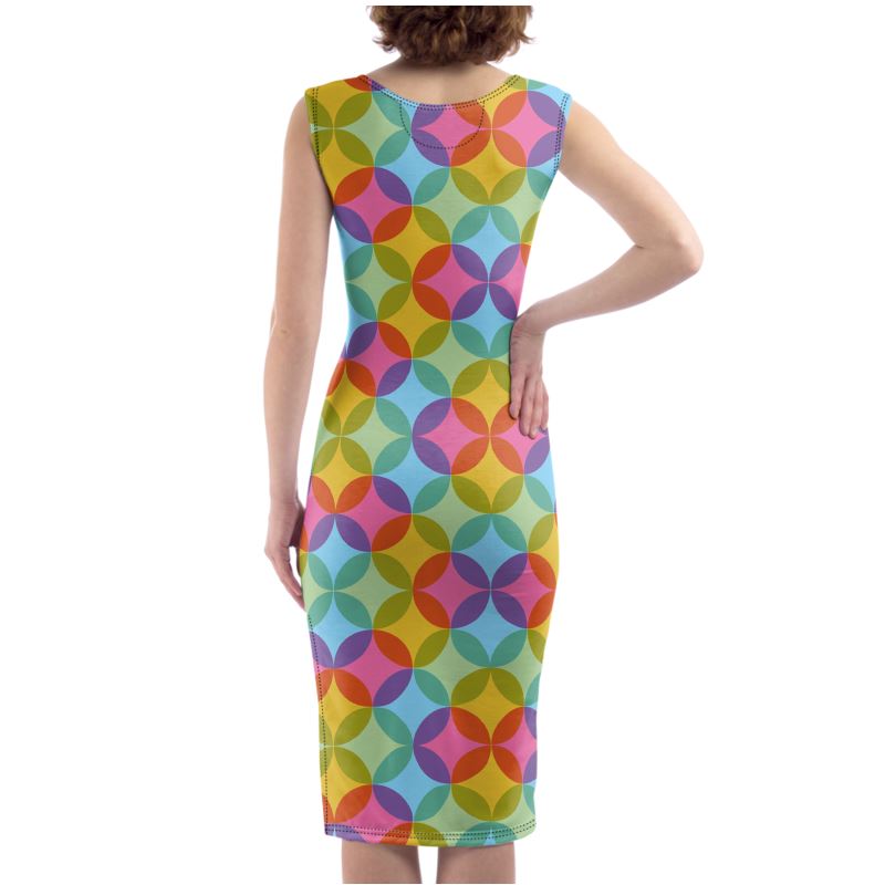 Designer Sleeveless Bodycon Dress POP-FABA Collection 