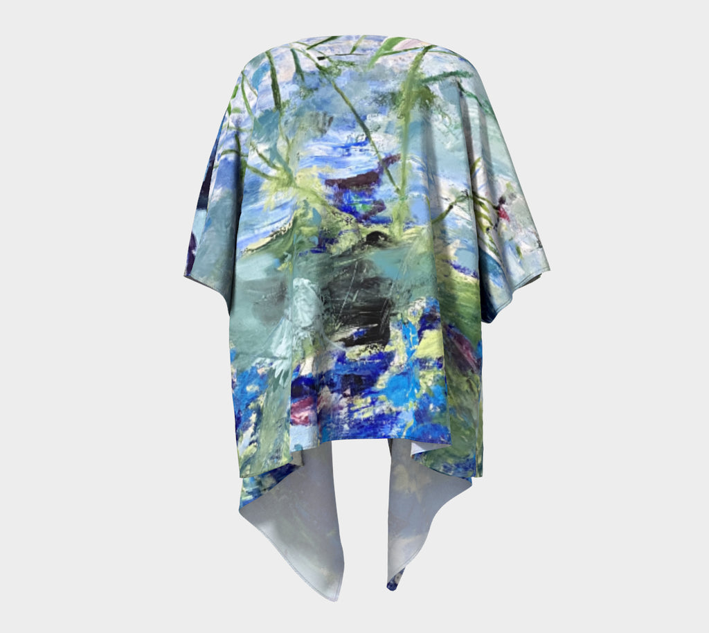 Silk Kimono Draped Secret Pond Limited Edition-FABA Collection 