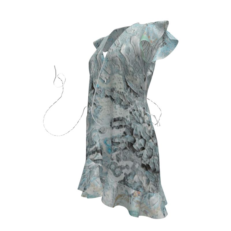 Short Silk Tulip Dress Sparks-FABA Collection 