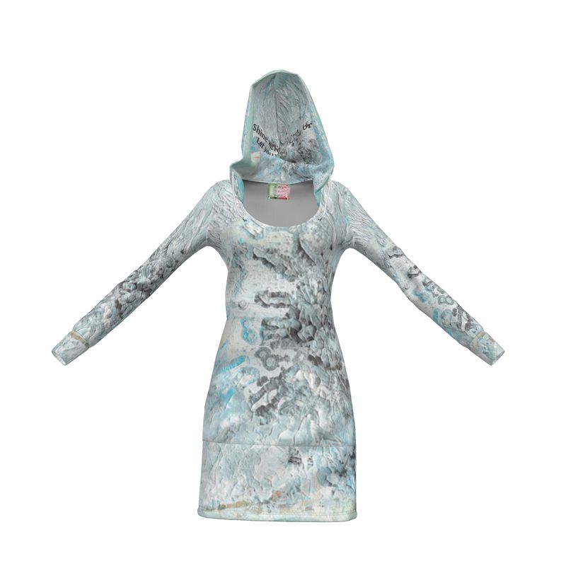 Eco-Friendly Hoodie Dress Let Your Light Shine Bright-FABA Collection 