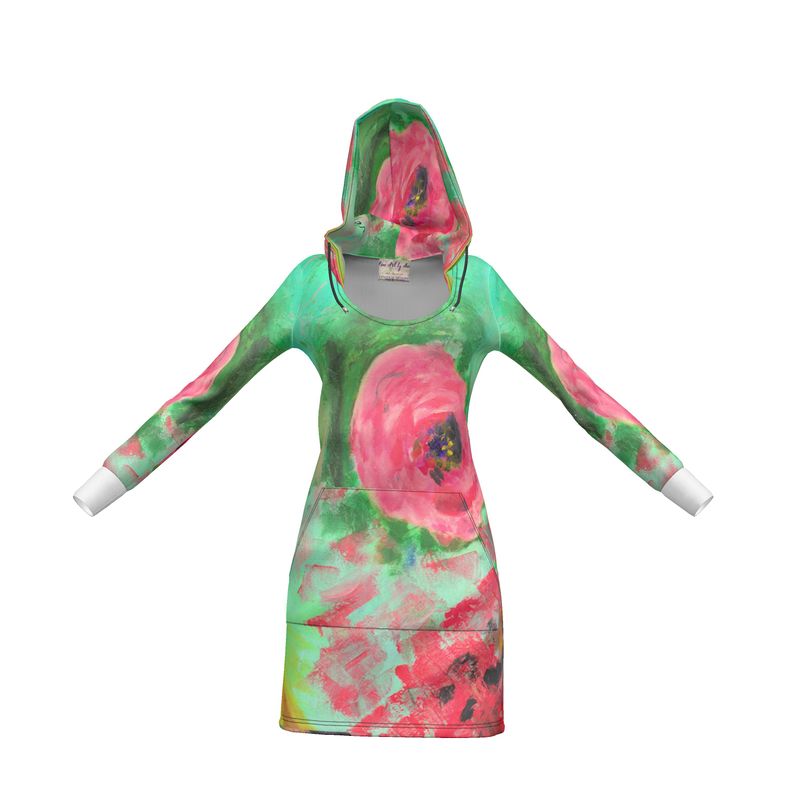 Eco-Friendly Hoodie Dress  Flower Power-FABA Collection 