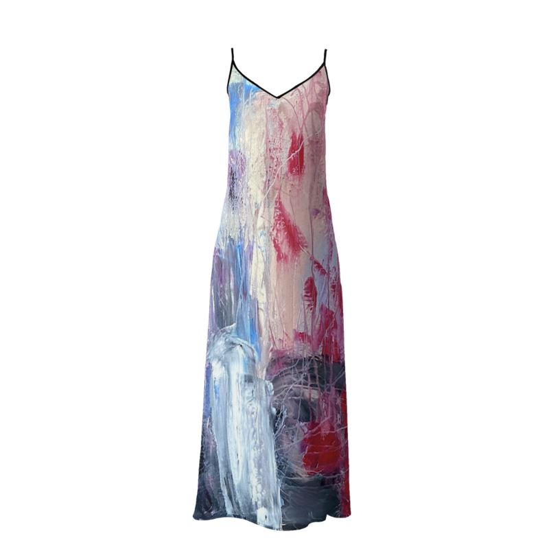 Silk Slip dress Abstract Sailing-FABA Collection 