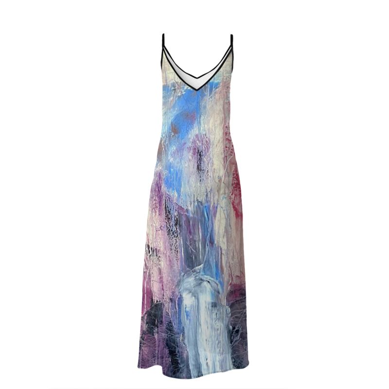 Silk Slip dress Abstract Sailing-FABA Collection 