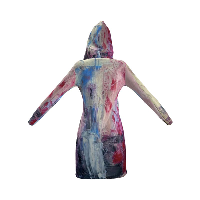 Eco-Friendly Hoodie Dress Abstract Sailing-FABA Collection 