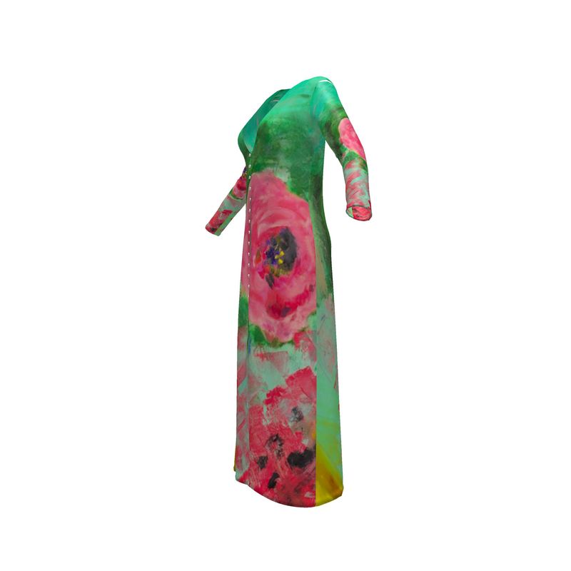 Long Cardigan Dress Springtime in California-FABA Collection 