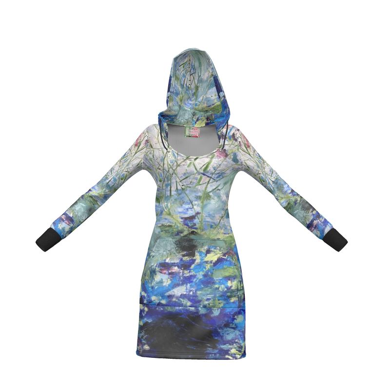 Eco-Friendly Hoodie Dress Secret Life of Plants-FABA Collection 