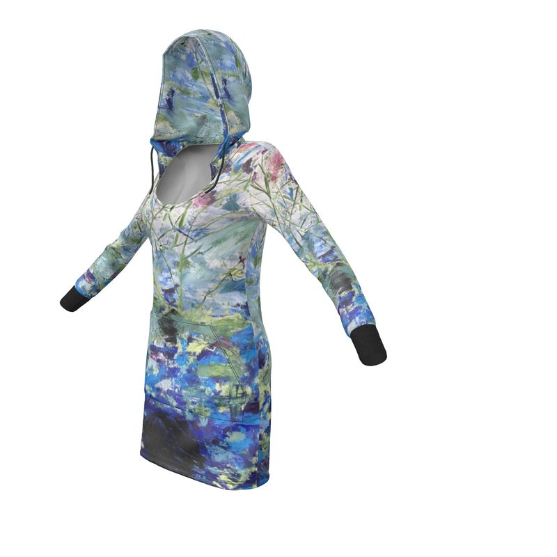 Eco-Friendly Hoodie Dress Secret Life of Plants-FABA Collection 