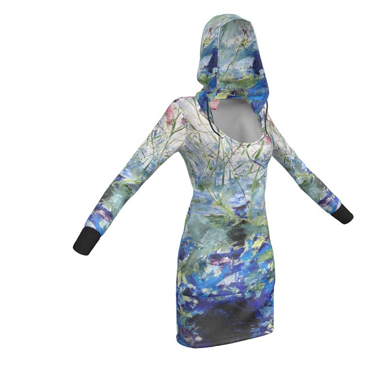 Eco-Friendly Hoodie Dress Secret Life of Plants-FABA Collection 