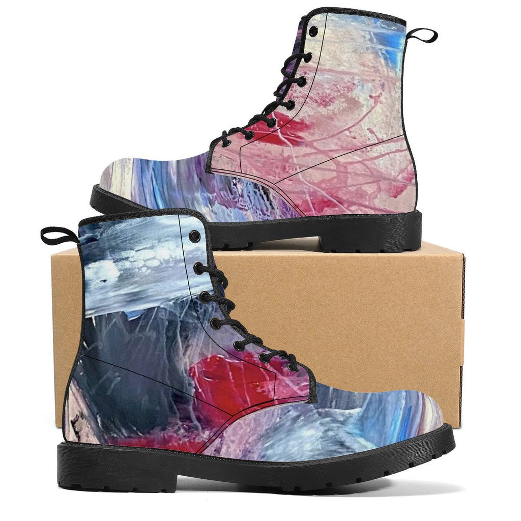 Abstract Feeling Vegan Leather Boots - FABA Collection