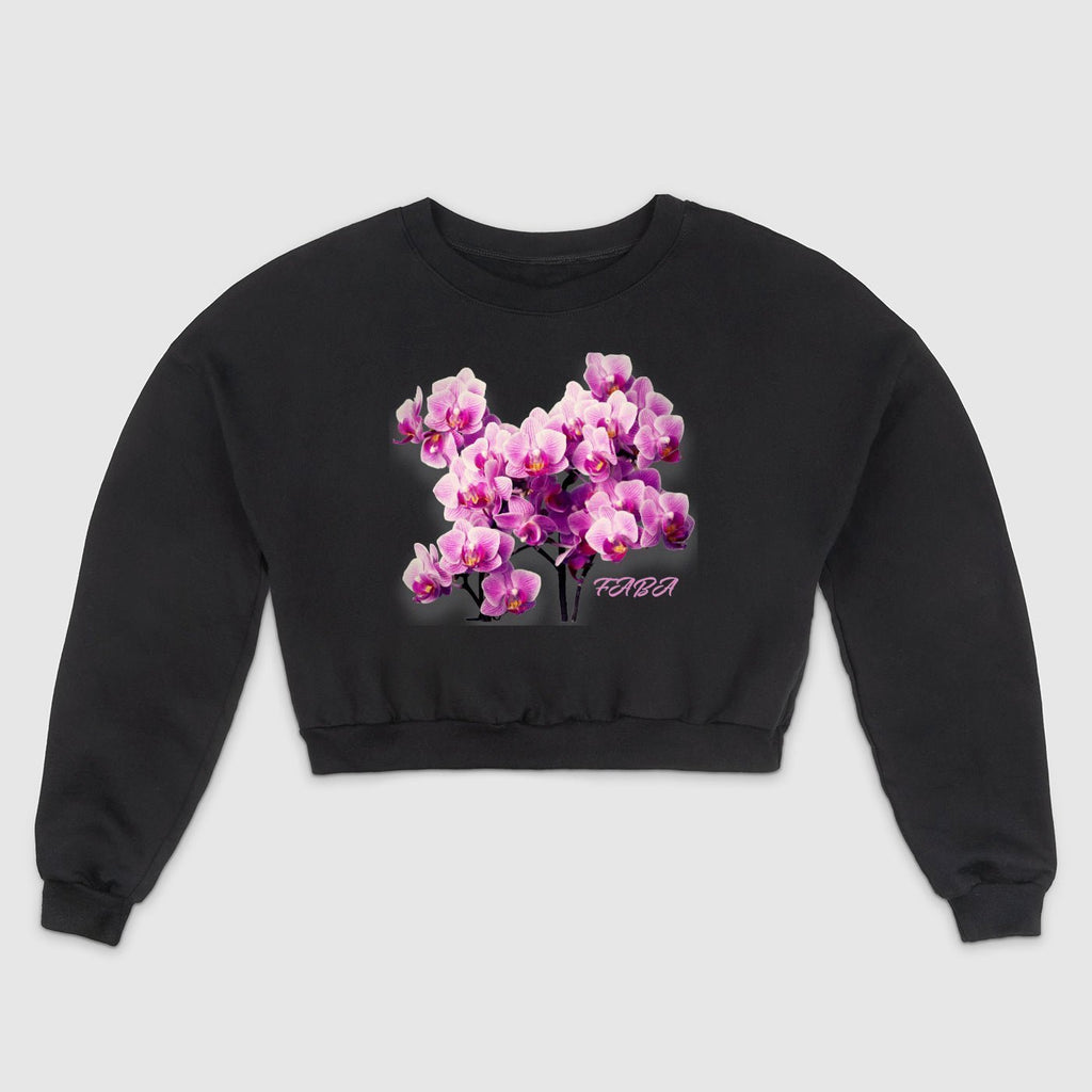 Aloha Crop Cotton Sweatshirt - FABA Collection