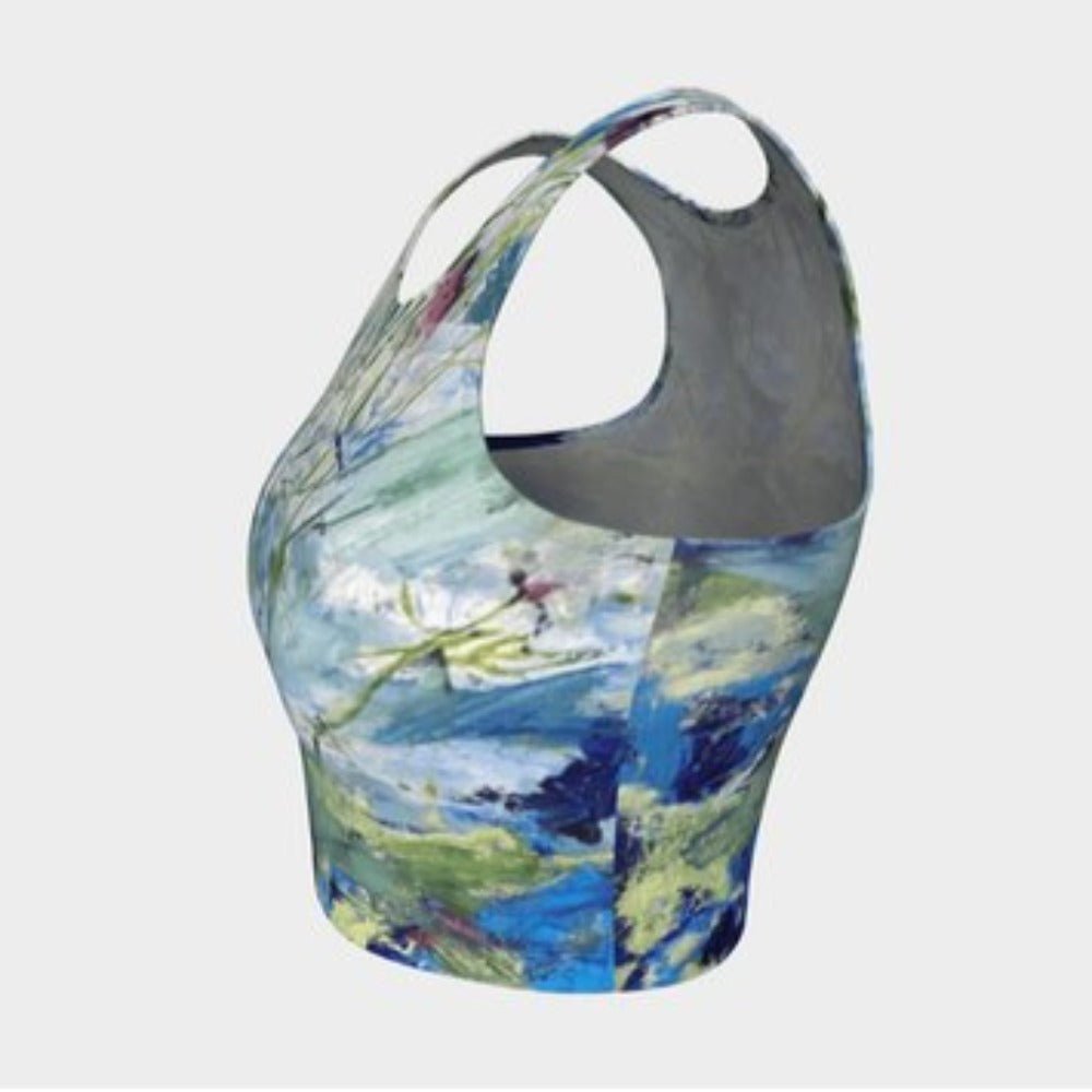 Athletic Crop Tank Top Secret Life of Plants - FABA Collection