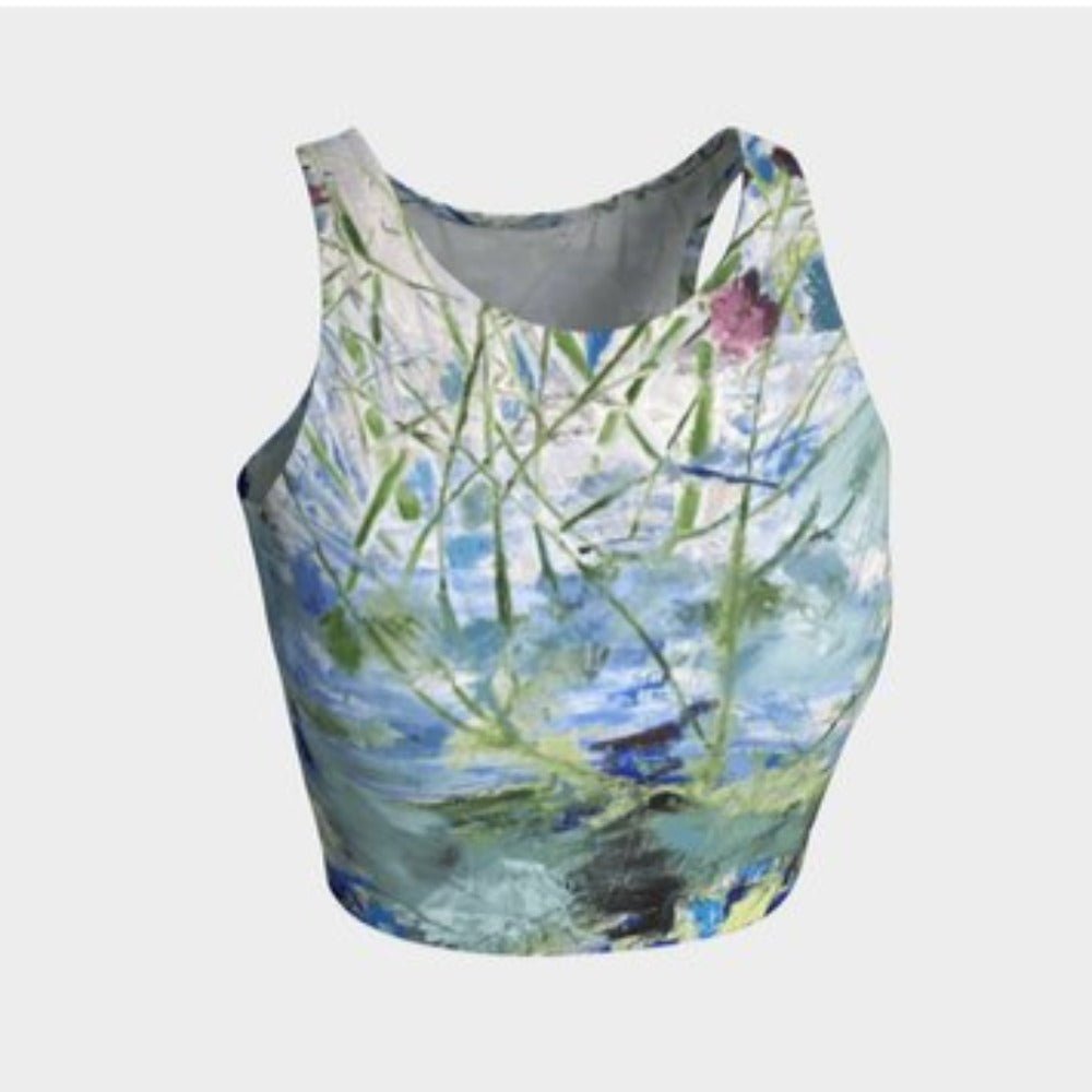 Athletic Crop Tank Top Secret Life of Plants - FABA Collection