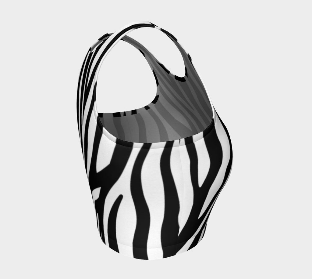 Athletic Crop Tank Zebra - FABA Collection