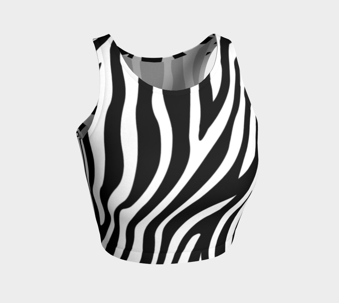 Athletic Crop Tank Zebra - FABA Collection
