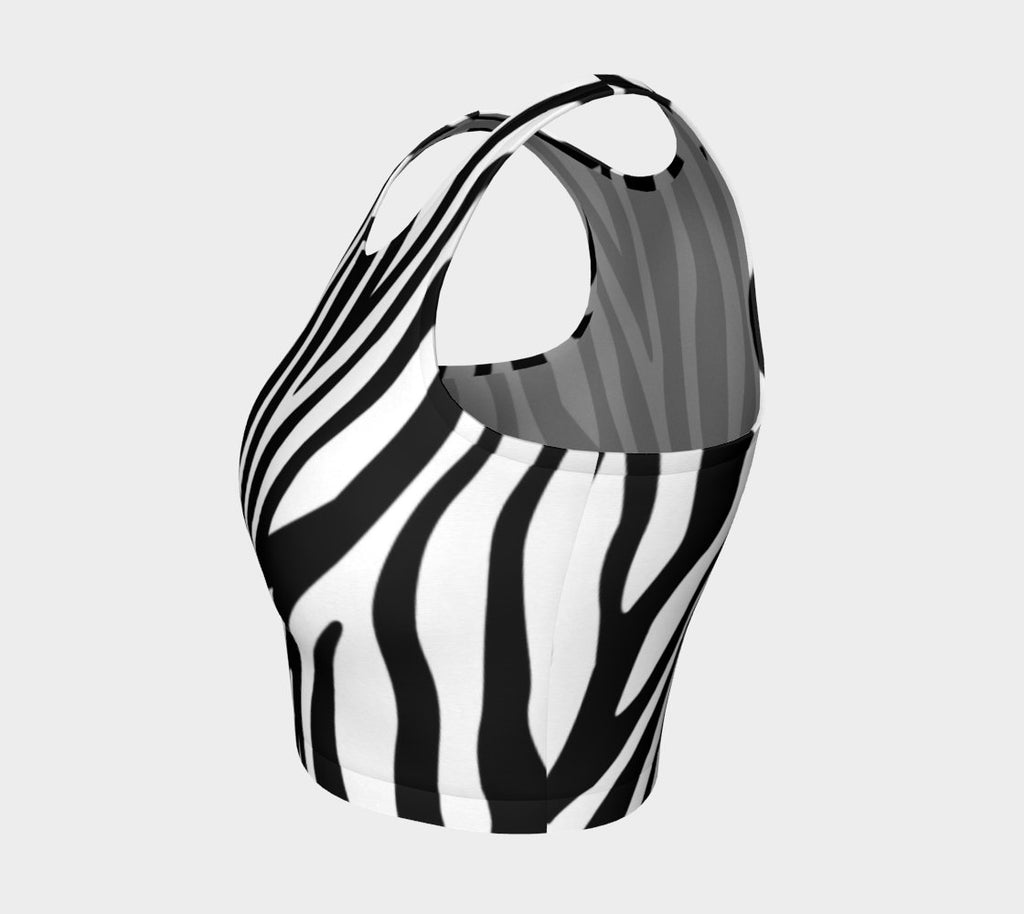 Athletic Crop Tank Zebra - FABA Collection