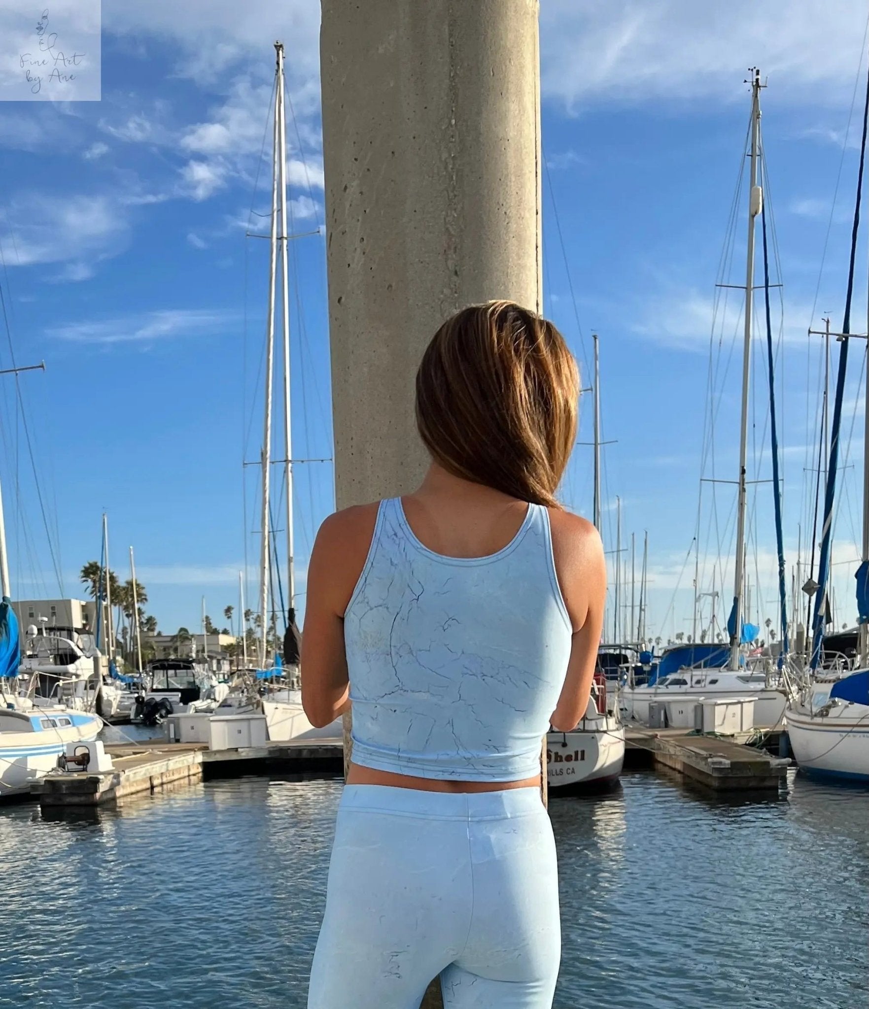 Athletic Crop Top Street Blue - FABA Collection