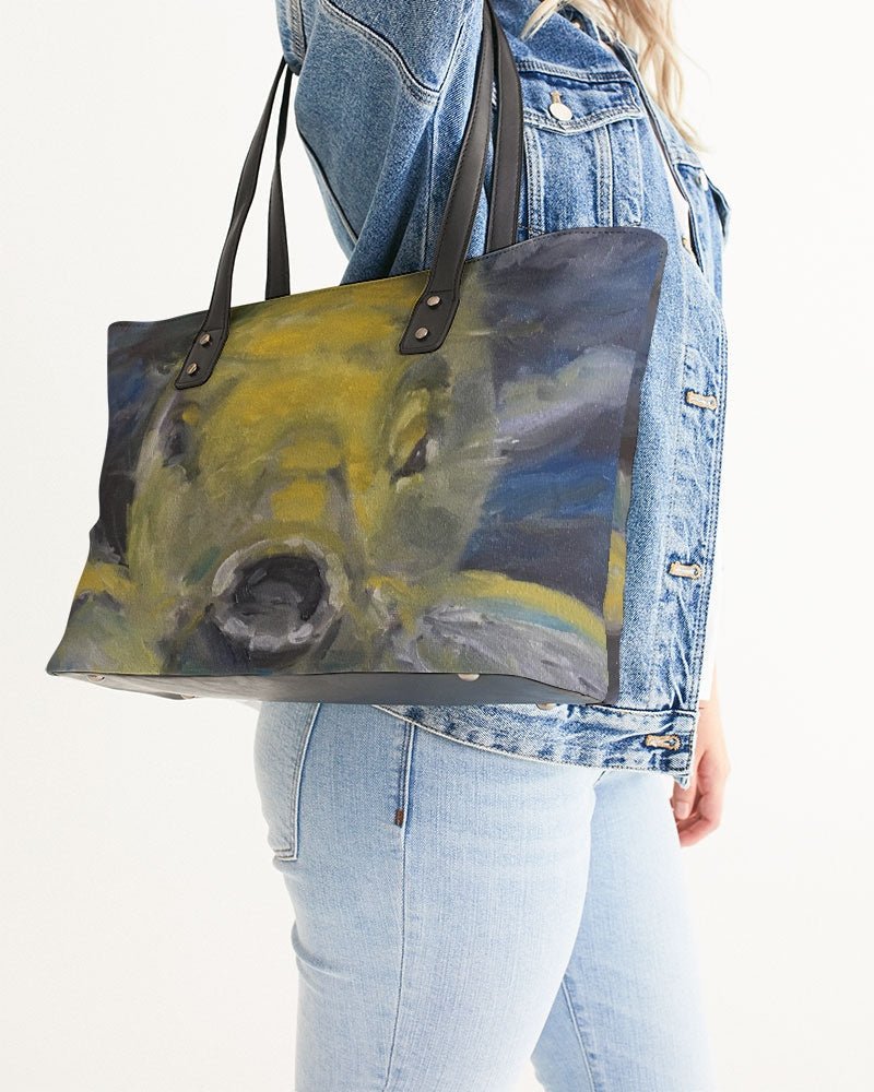 Charles the Koi Stylish Faux Leather Tote - FABA Collection