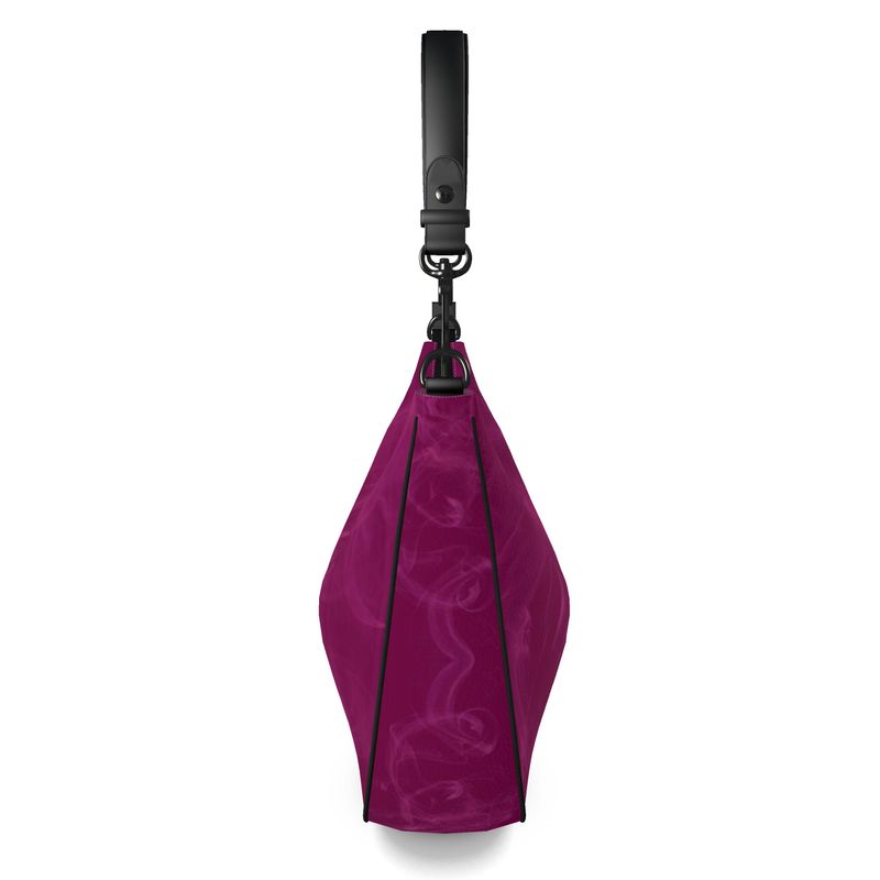 Designer Curve Hobo Bag Pink Smoke - FABA Collection