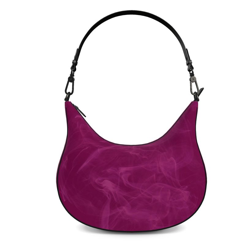 Designer Curve Hobo Bag Pink Smoke - FABA Collection