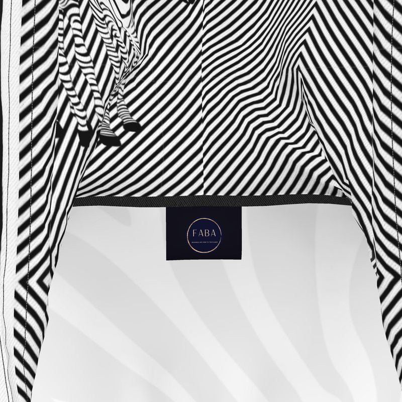 Designer Hoodie Dress Zebra - FABA Collection