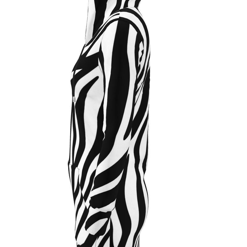 Designer Hoodie Dress Zebra - FABA Collection