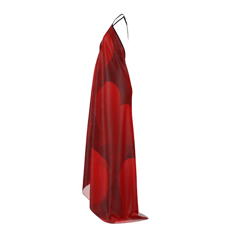 Halterneck Backless Dress Red Heart - FABA Collection