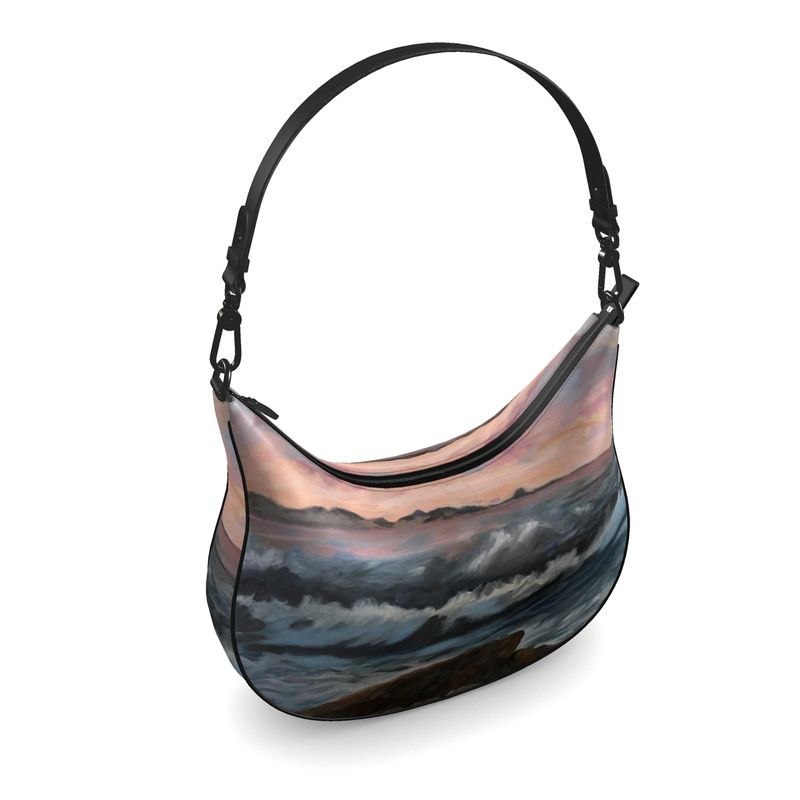 Handmade Big Sur Curve Hobo Leather Bag LIMITED EDITION - FABA Collection