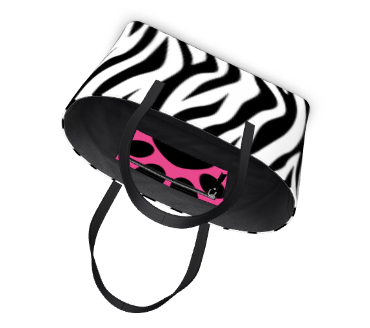 Kika Handcrafter Leather Tote Bag Zebra - FABA Collection