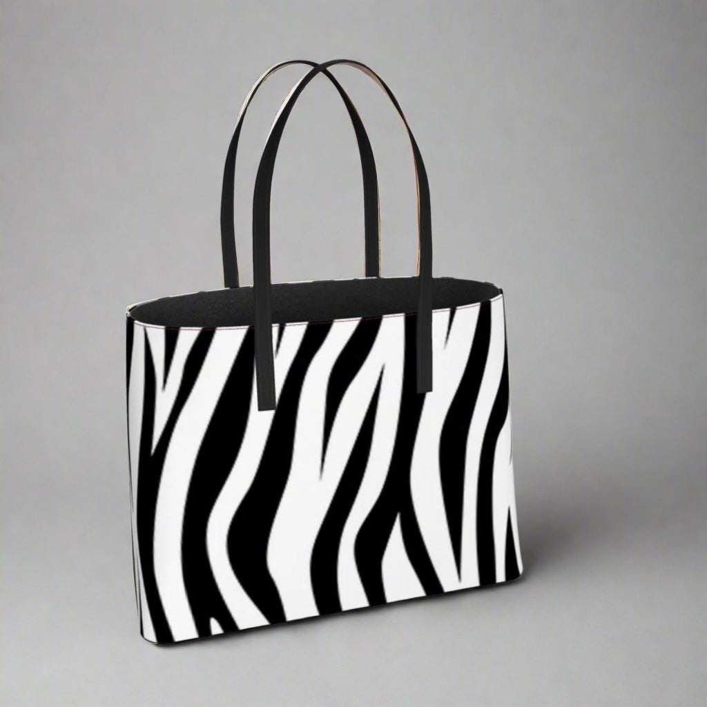 Kika Handcrafter Leather Tote Bag Zebra - FABA Collection